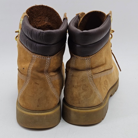 Timberland Premium Waterproof Boots Mens 9.5 Wheat Nubuck 6 Inch A161C main image 13